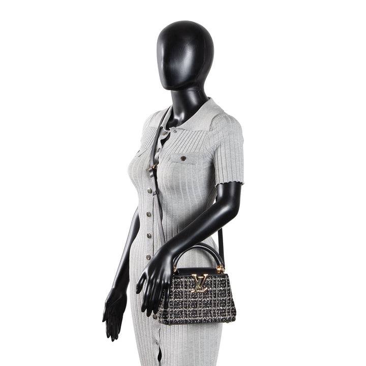 LOUIS VUITTON Beaded Mini Capucines - Black