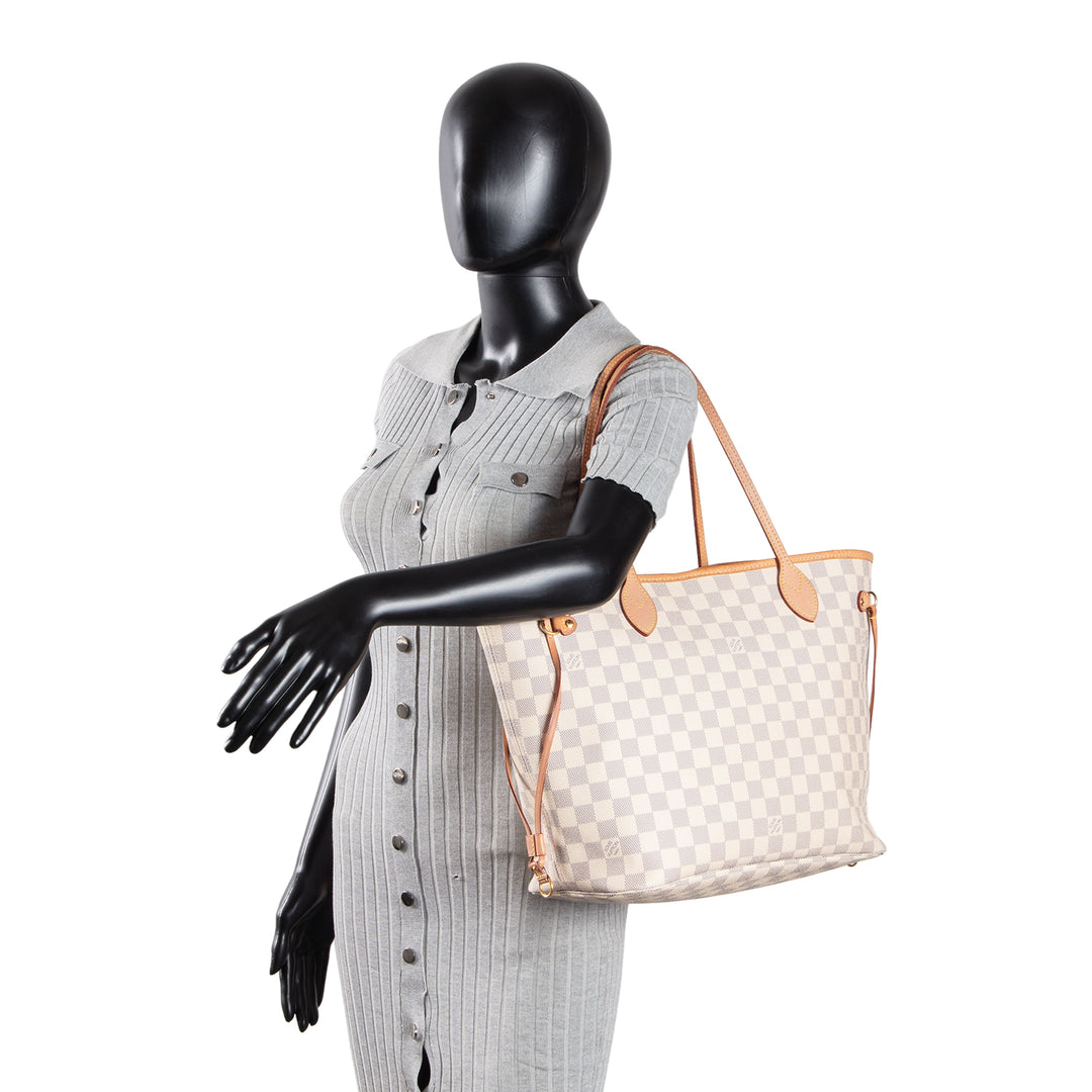 LOUIS VUITTON Damier Azur Neverfull MM