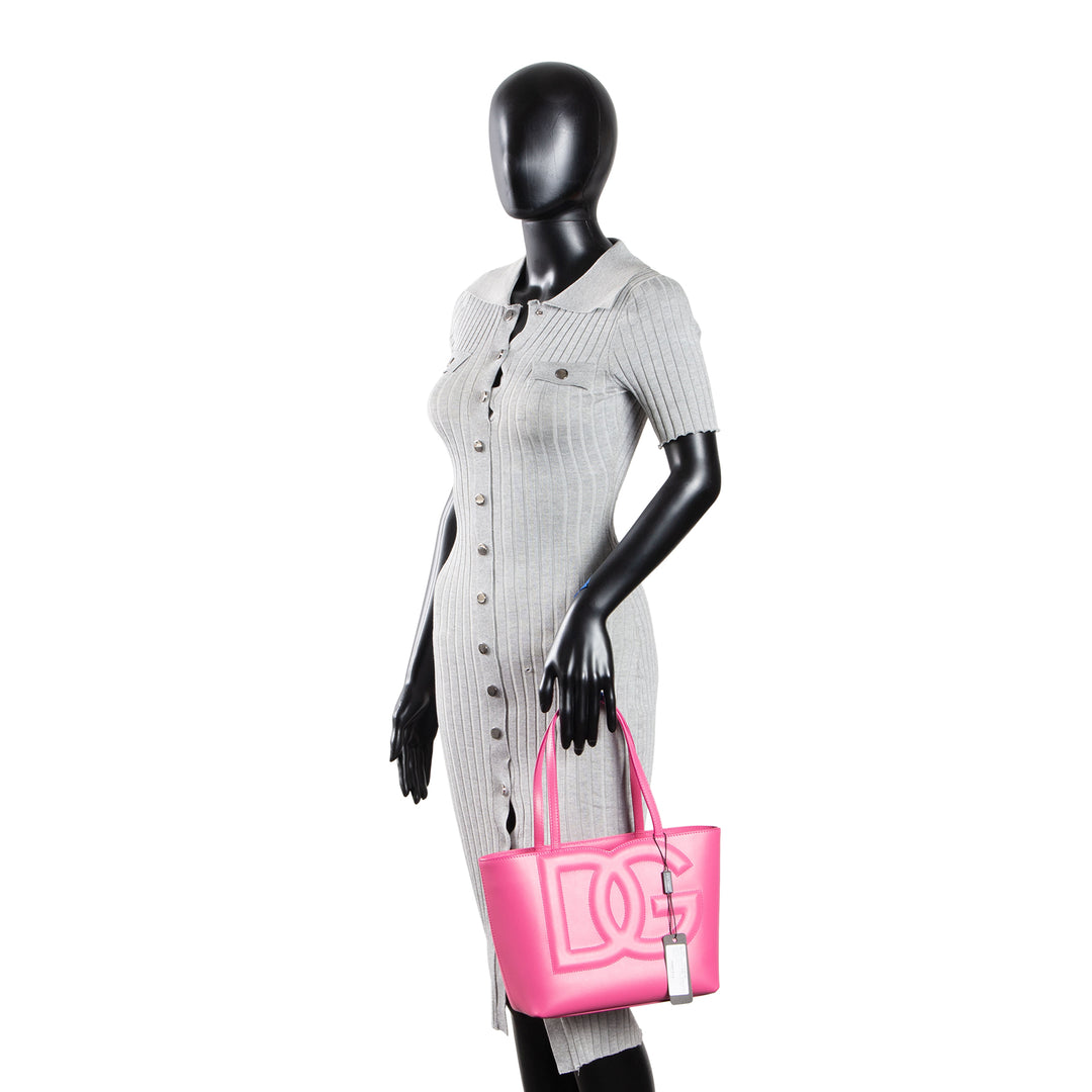 DOLCE & GABBANA Small G&G Logo Tote - Pink
