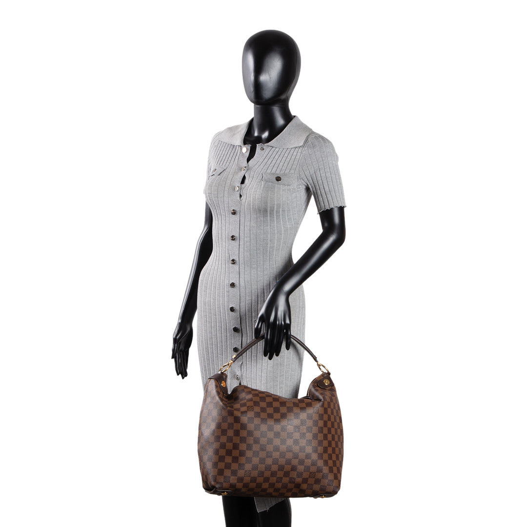 LOUIS VUITTON Damier Ebene Duomo Hobo