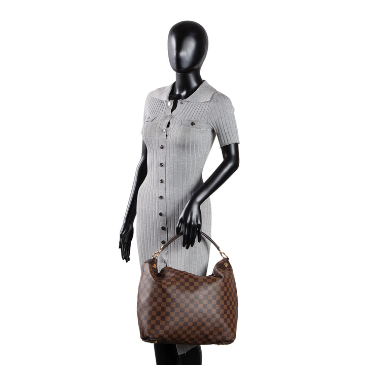 LOUIS VUITTON Damier Ebene Duomo Hobo