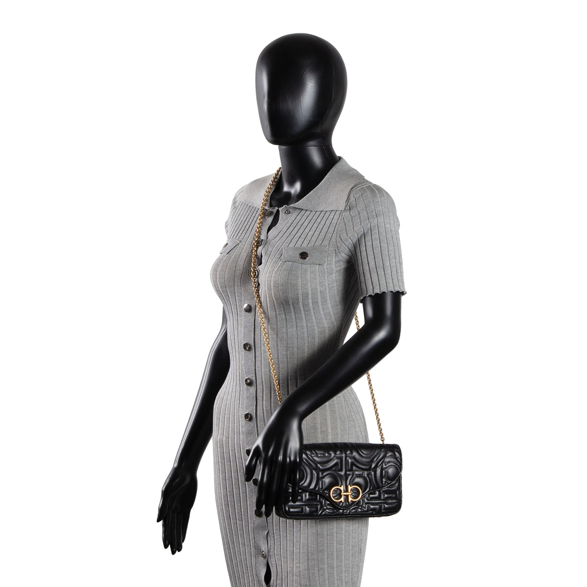 SALVATOR FERRAGAMO Quilted Gancini Crossbody