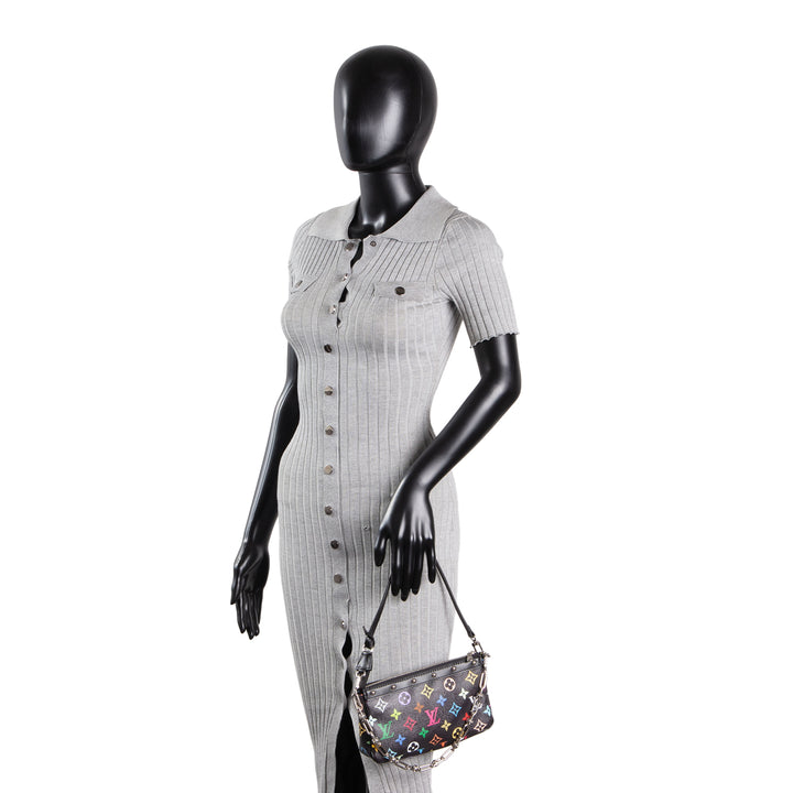 LOUIS VUITTON x TM Monogram Multicolore Pochette Accessoires - Black