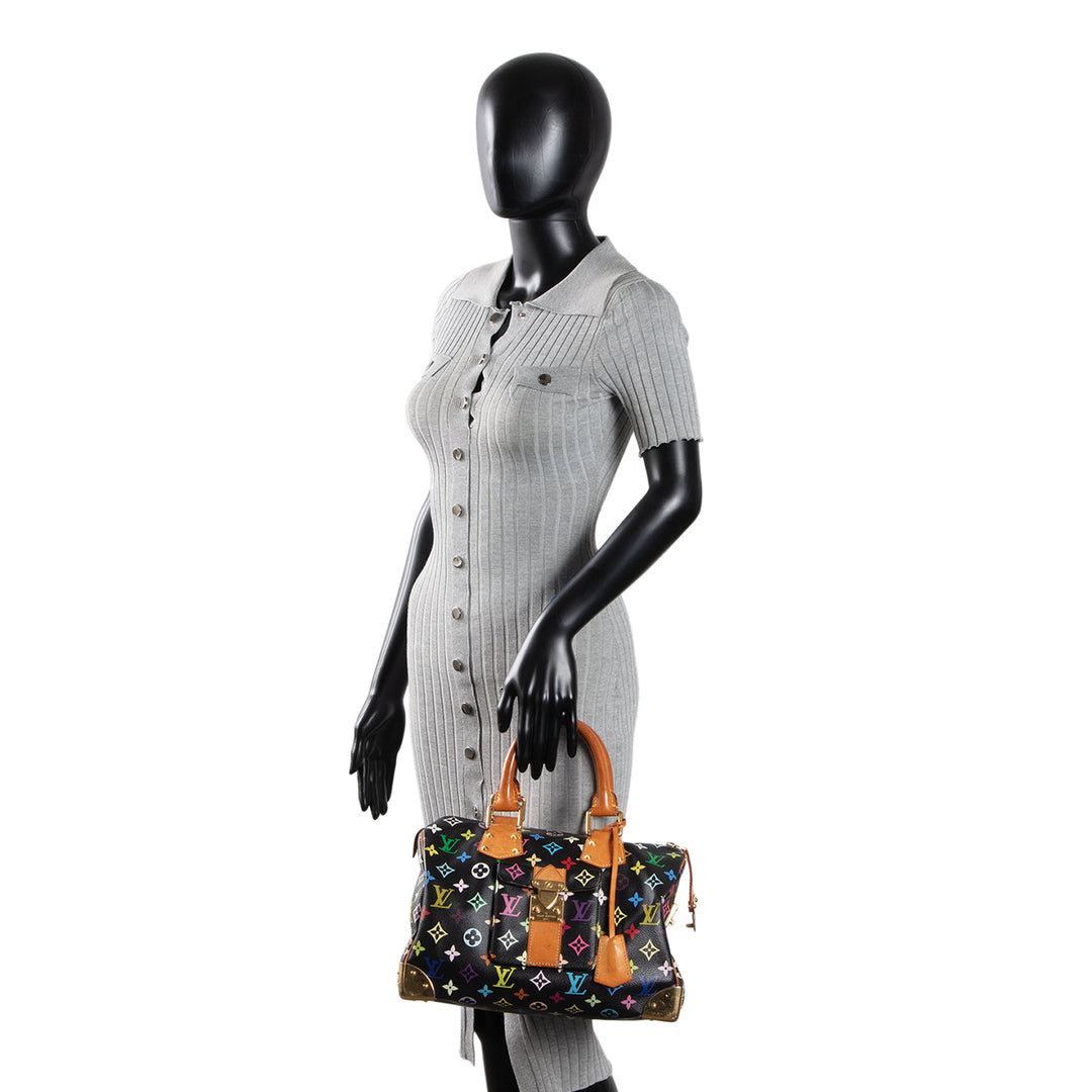 LOUIS VUITTON Monogram Multicolore Speedy 30 - Black