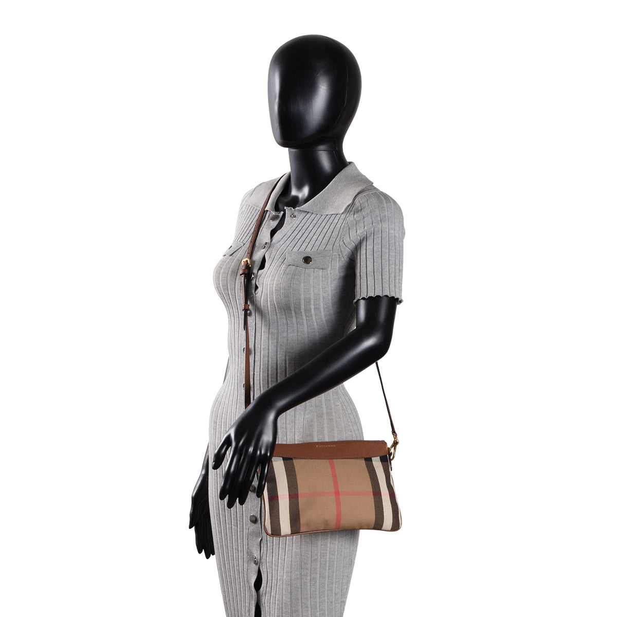 BURBERRY Derby Peyton House Check Crossbody Bag