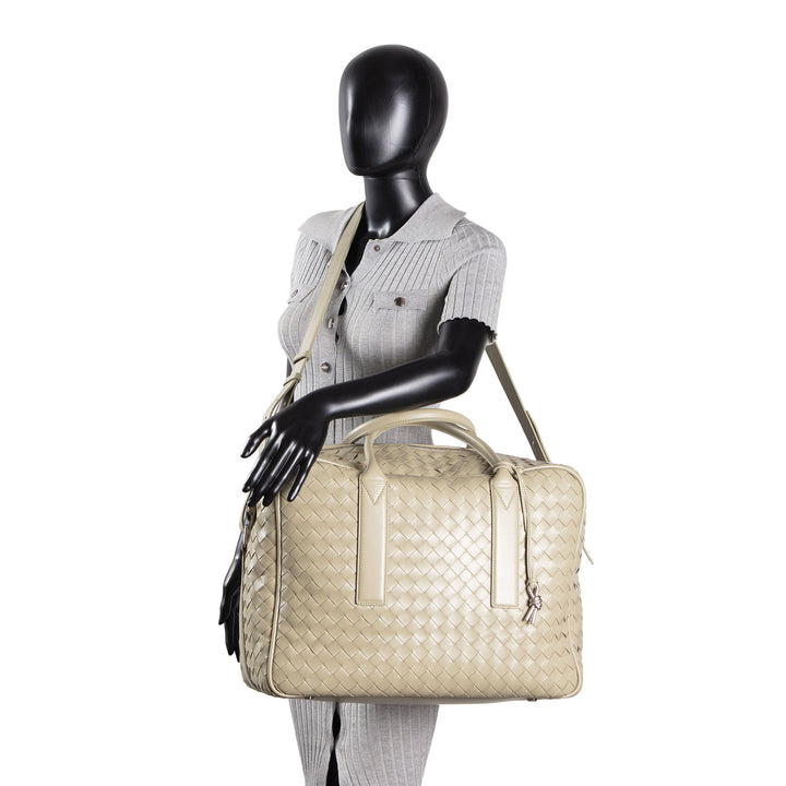 BOTTEGA VENETA Intrecciato Weekender - Sage Green
