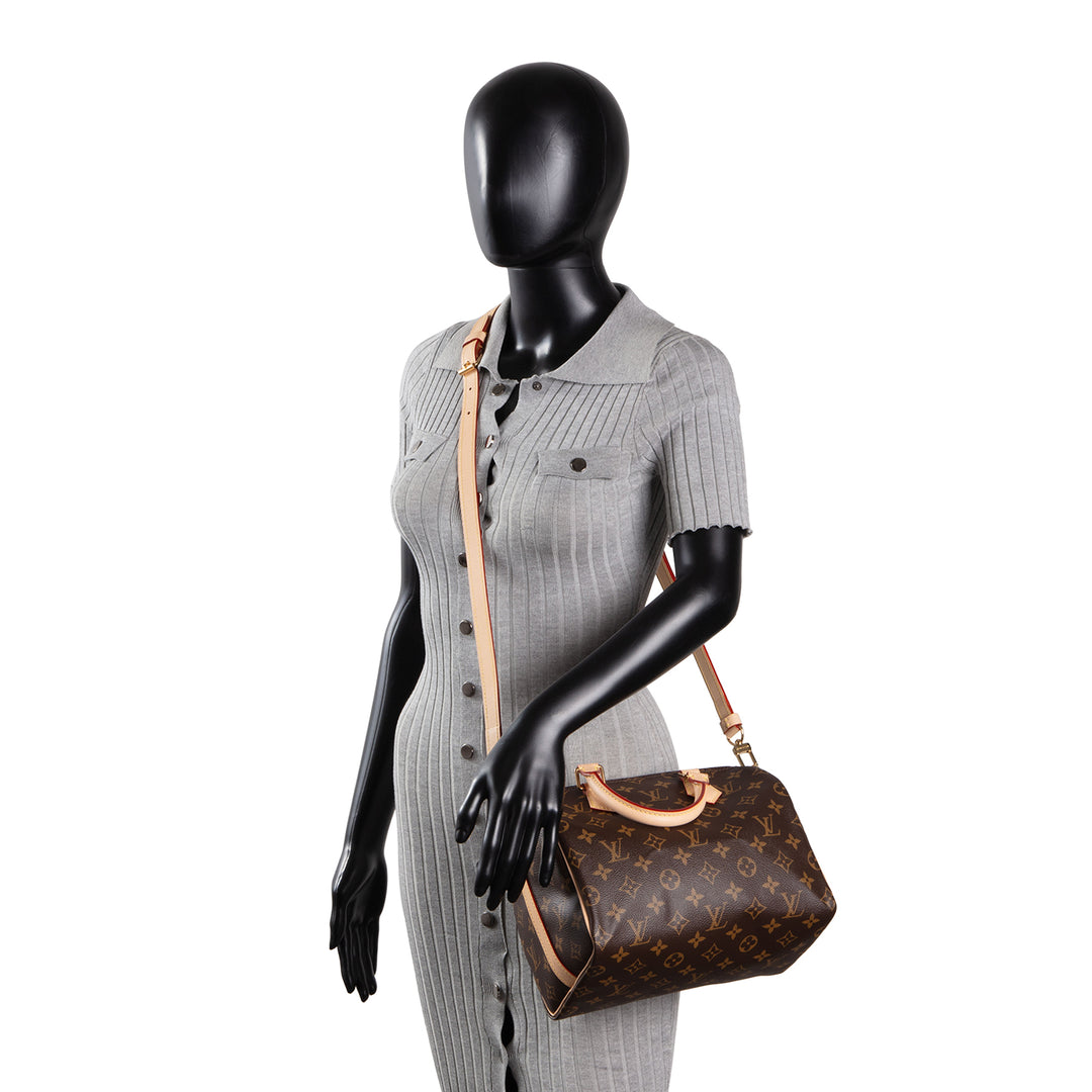 LOUIS VUITTON Monogram Speedy 25 Bandouliere