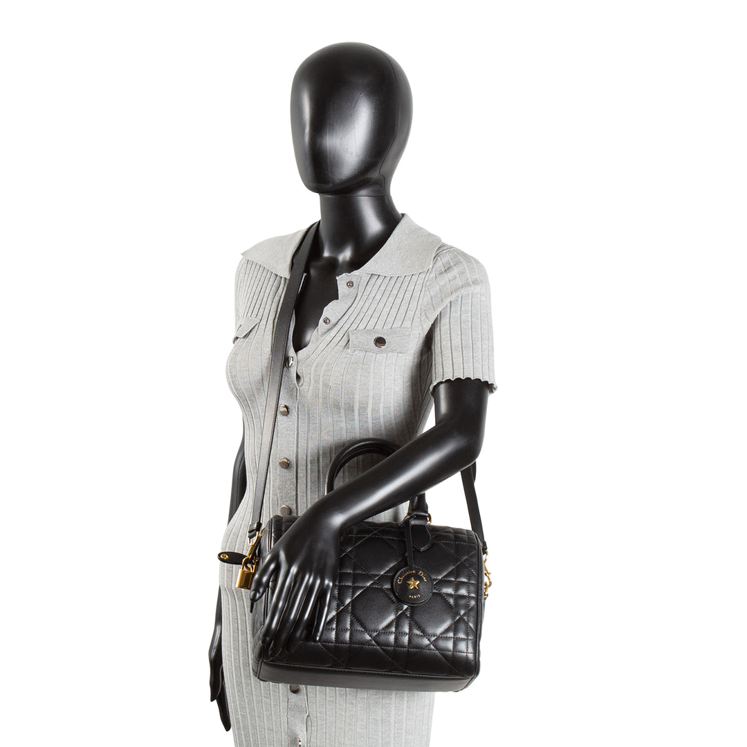 DIOR Cannage Groove Bowling Bag