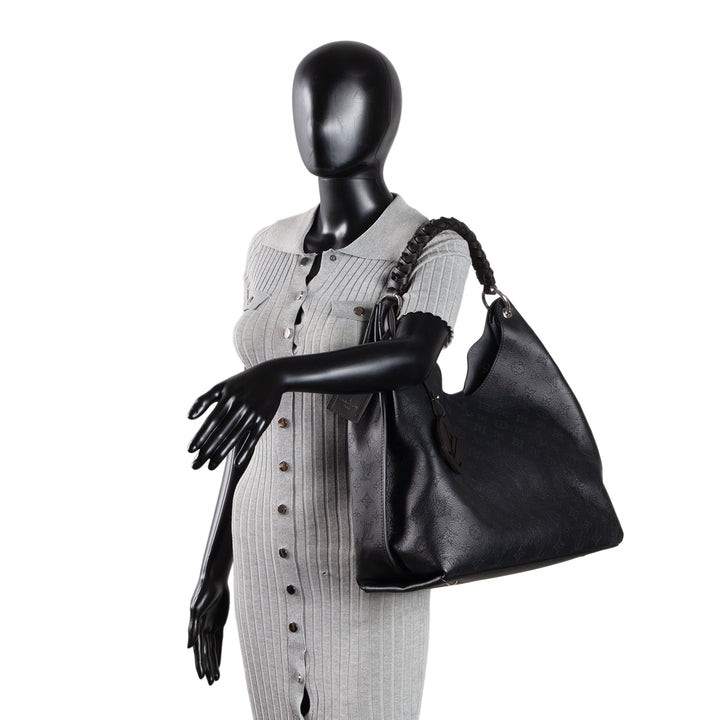 LOUIS VUITTON Carmel Mahina Hobo - Black