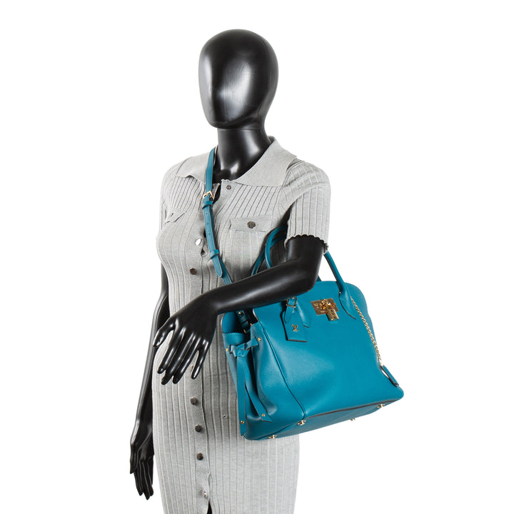 LOUIS VUITTON Taurillon Milla MM - Dark Teal