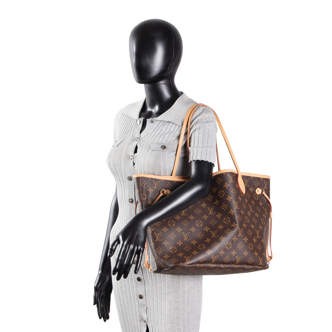 LOUIS VUITTON Neverfull MM Monogram w/ Pouch