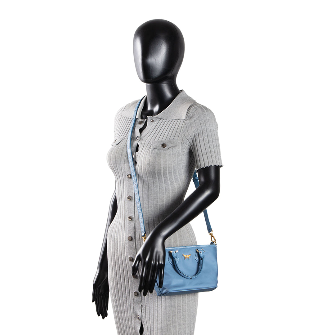 MCM X-Mini Nylon Aren Shopper - Blue