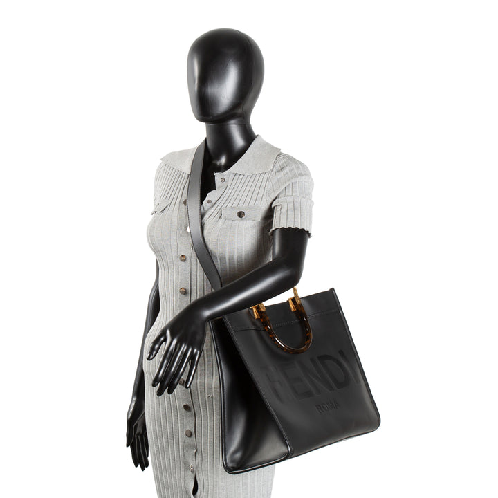 FENDI Medium Sunshine Tote - Black