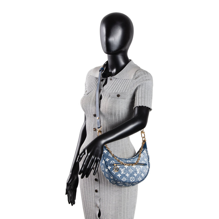 LOUIS VUITTON Monogram Jacquard Denim Loop Bag