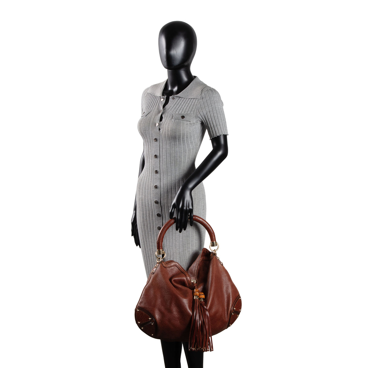 GUCCI Leather Indy Hobo Large OUTLET FINAL SALE
