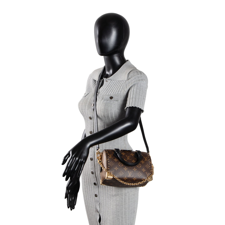 LOUIS VUITTON Reverse Monogram Speedy Trunk 20