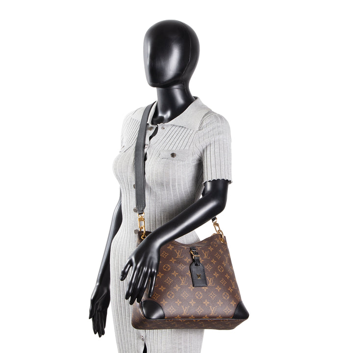 LOUIS VUITTON Monogram Macassar Odeon MM