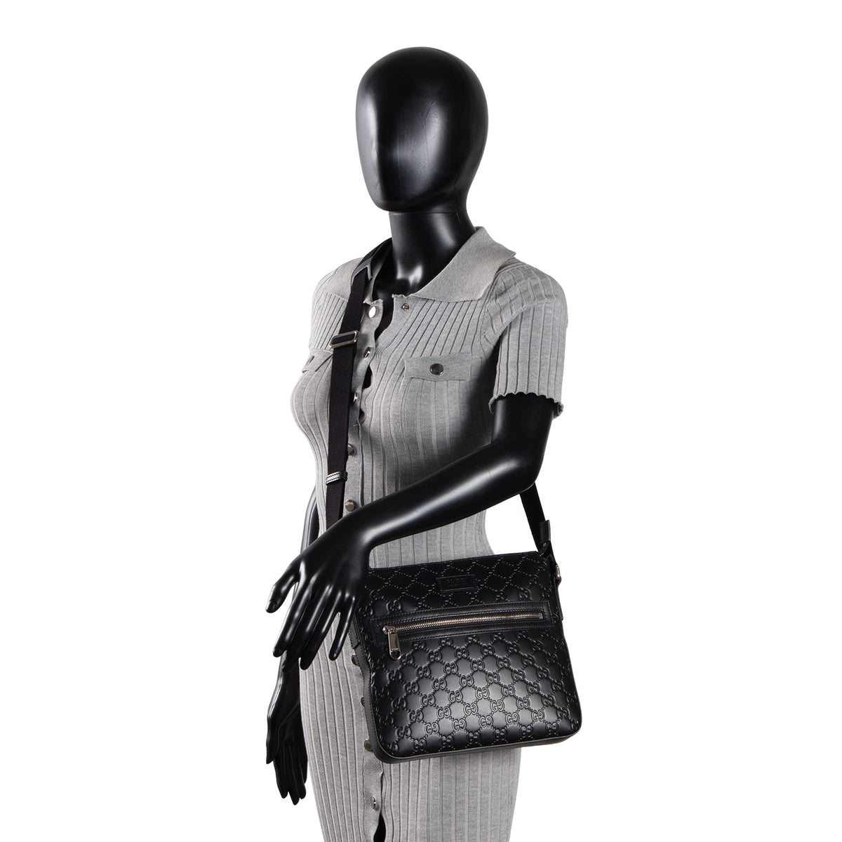 GUCCI Guccissima Signature Messenger Bag