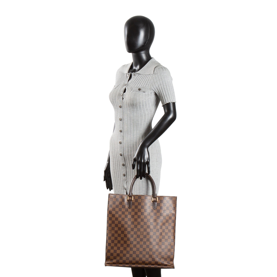 LOUIS VUITTON Damier Ebene Vernice Sac Plat GM -OUTLET FINAL SALE