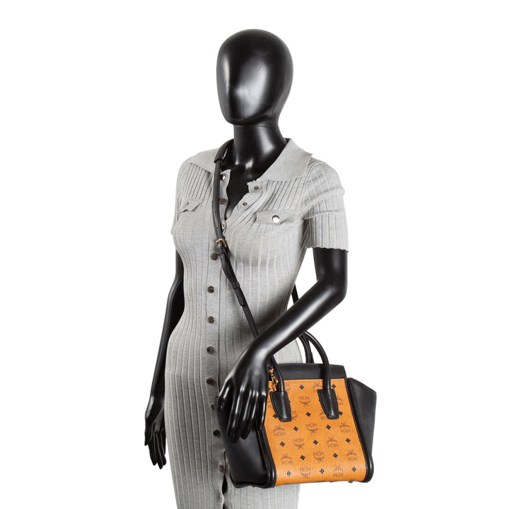 MCM Kathy Visetos Tote Small- Cognac