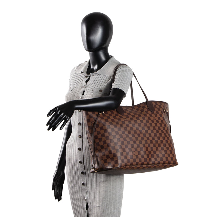 LOUIS VUITTON Damier Ebene Neverfull GM w/ Pouch