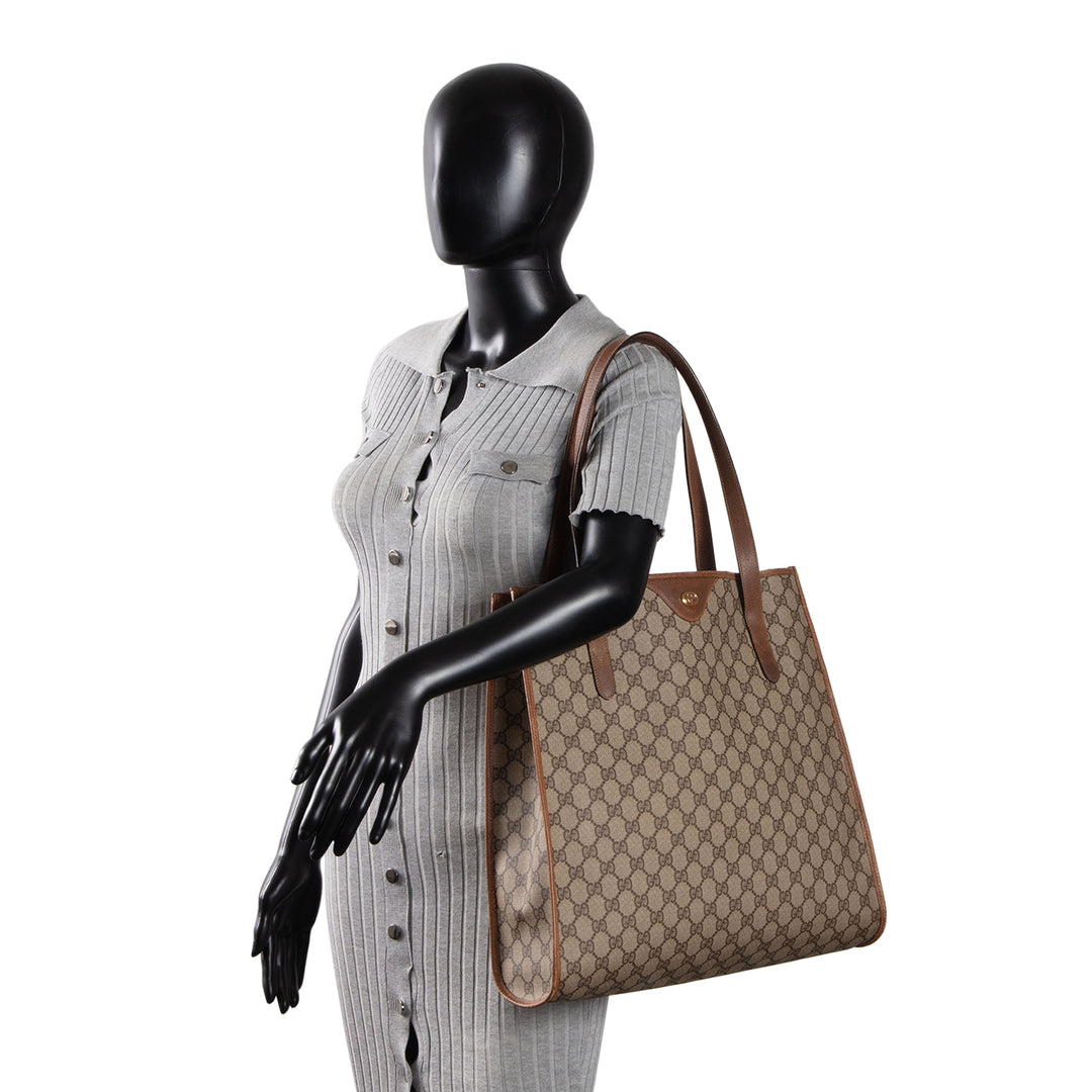GUCCI GG Supreme Vintage Tote OUTLET FINAL SALE
