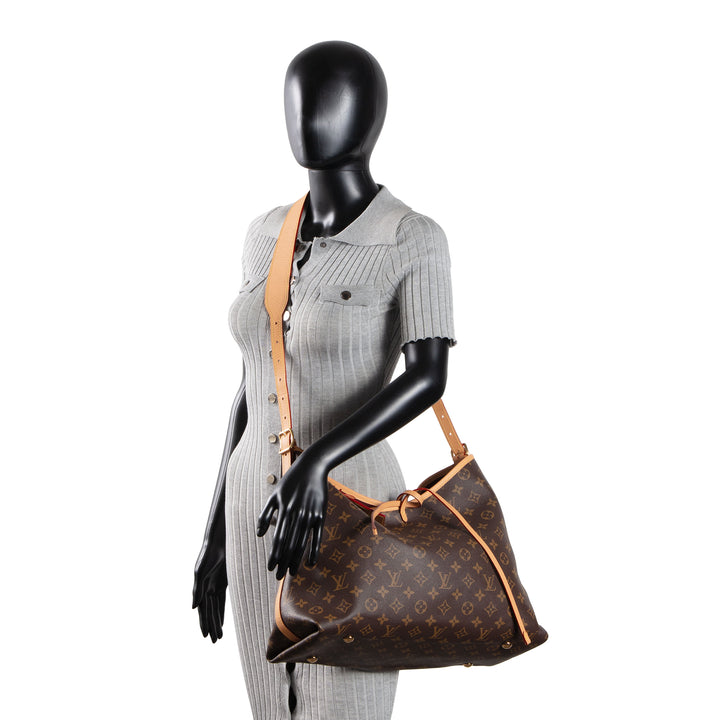 LOUIS VUITTON Monogram Carryall MM w/ Pouch