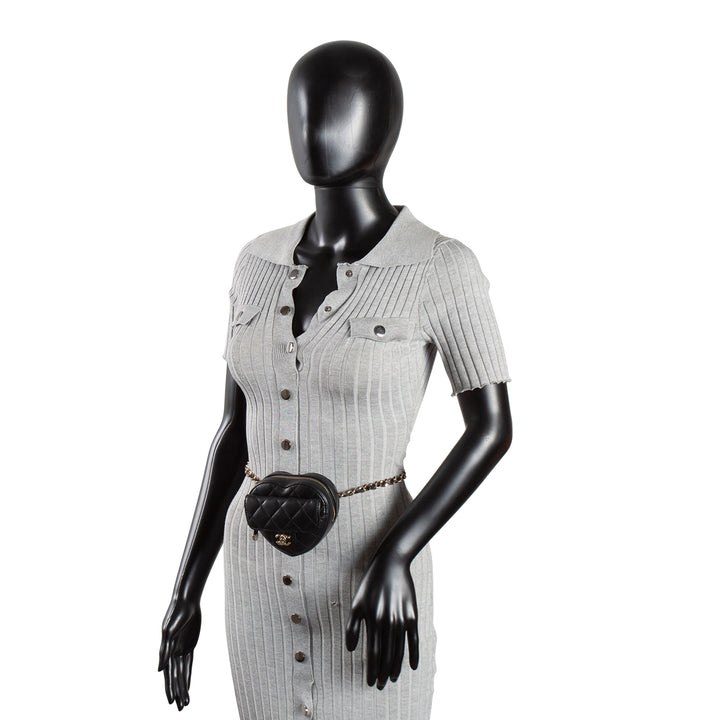 CHANEL Mini CC In Love Heart Belt Bag - Quilted Lambskin