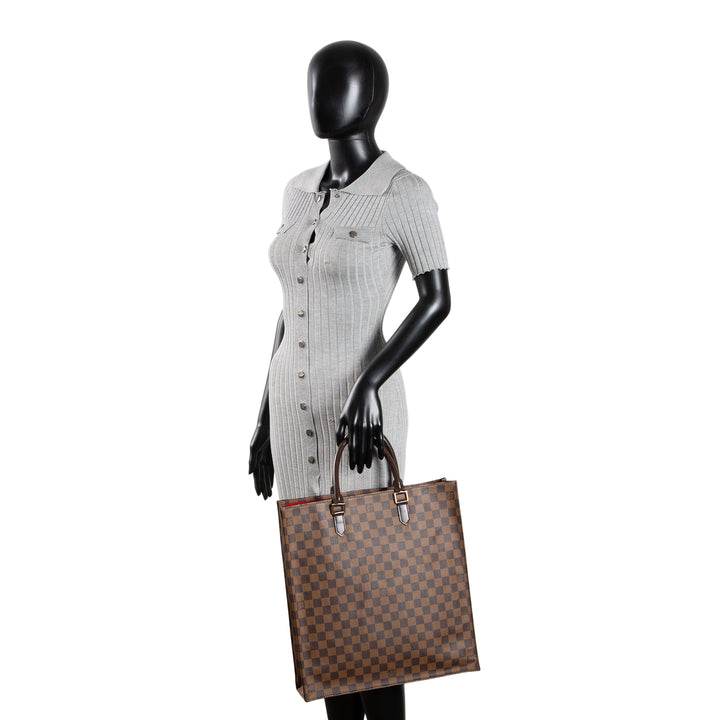 LOUIS VUITTON Damier Ebene Sac Plat GM