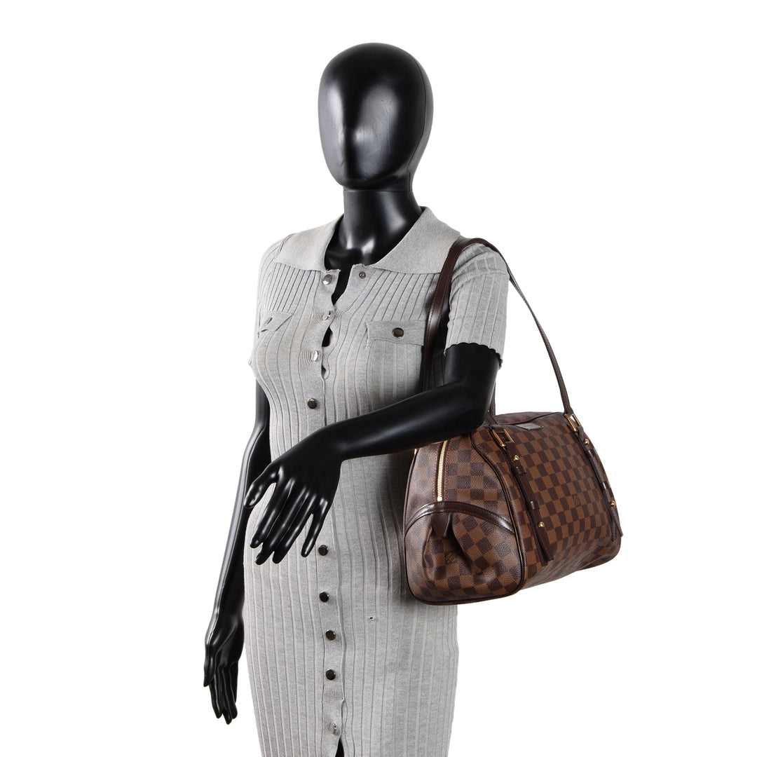 LOUIS VUITTON Damier Ebene Rivington Satchel