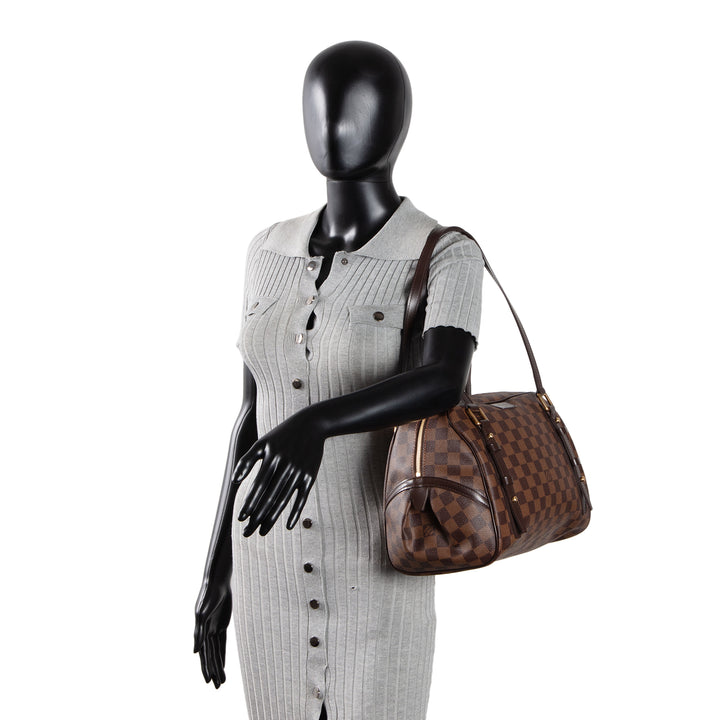 LOUIS VUITTON Damier Ebene Rivington Satchel