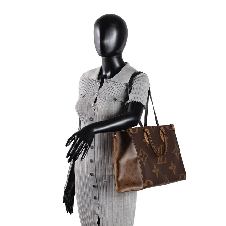 LOUIS VUITTON Monogram Reverse OnTheGo MM