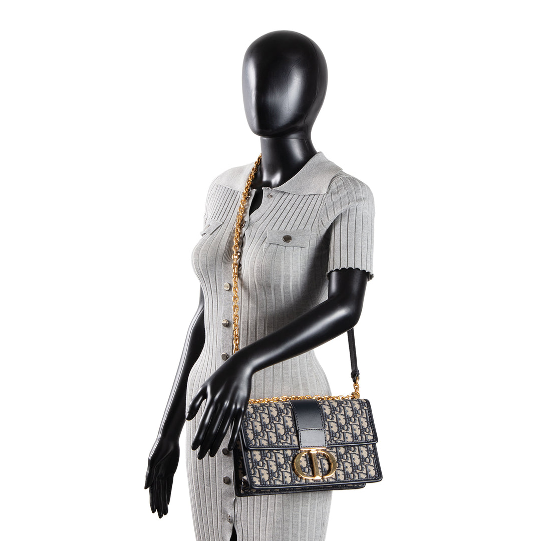 DIOR Oblique Jacquard 30 Montaigne Chain Bag