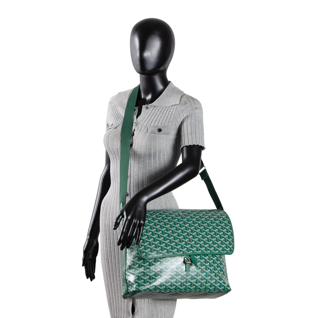 GOYARD Goyardine Capetien Messenger - Green OUTLET FINAL SALE