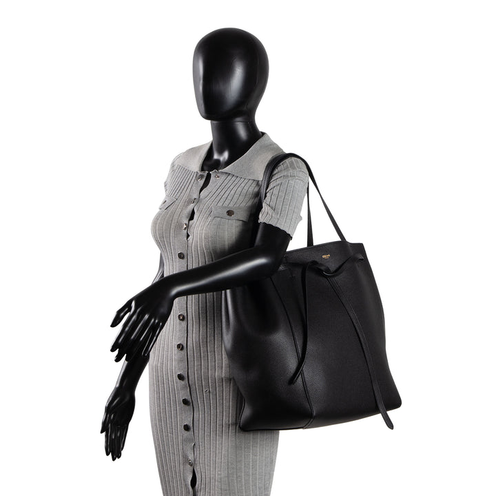 CELINE Medium Cabas Phantom Belt Tote - Black