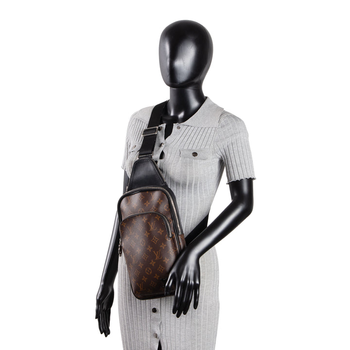 LOUIS VUITTON Monogram Macassar Avenue Sling