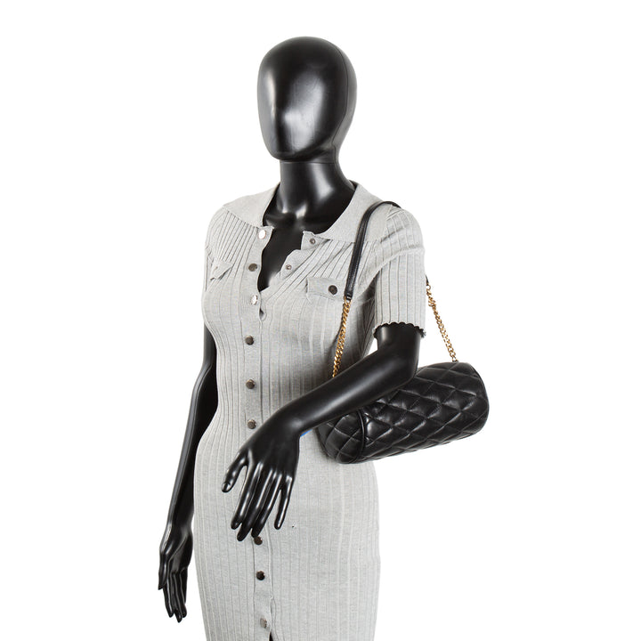 SAINT LAURENT Medium Sade Tube Bag - Black