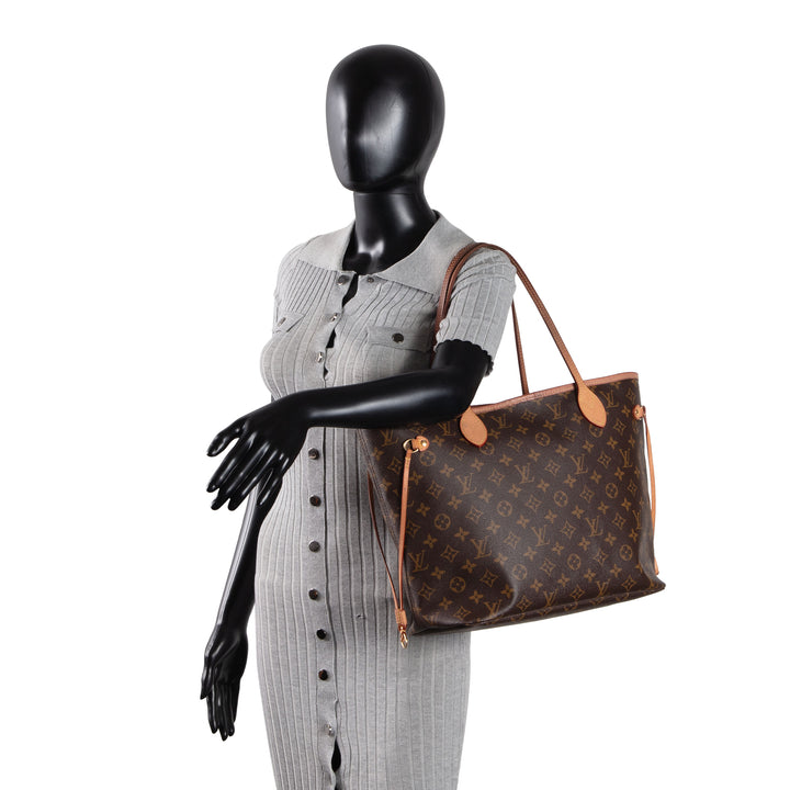 LOUIS VUITTON Monogram Neverfull MM w/ Pouch OUTLET FINAL SALE