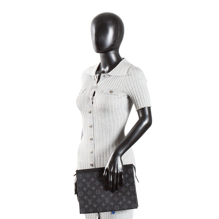 LOUIS VUITTON Monogram Eclipse Voyage Pochette