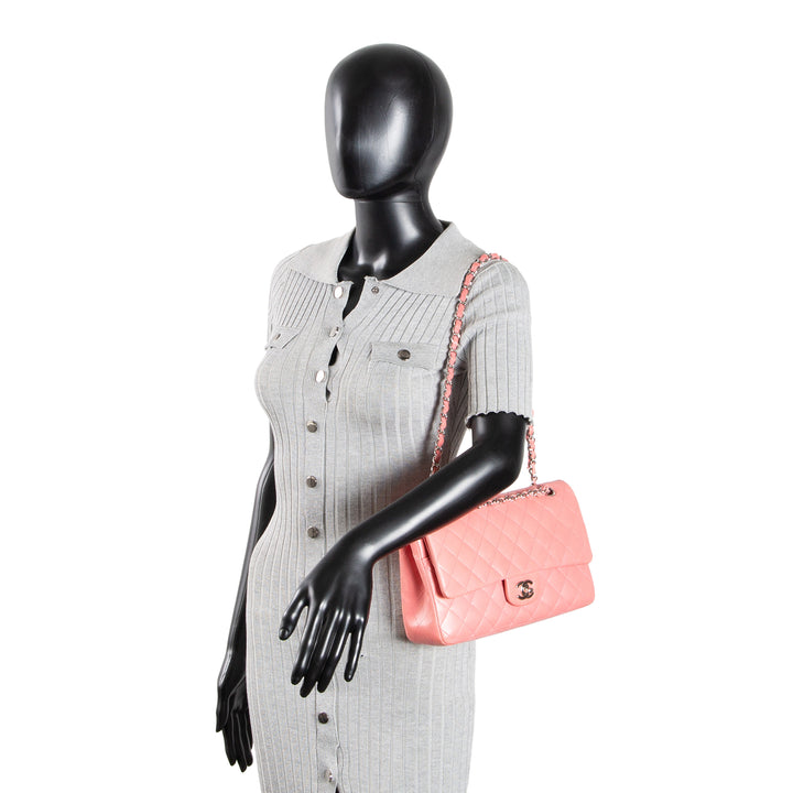 CHANEL Medium Double Flap - Pink OUTLET FINAL SALE
