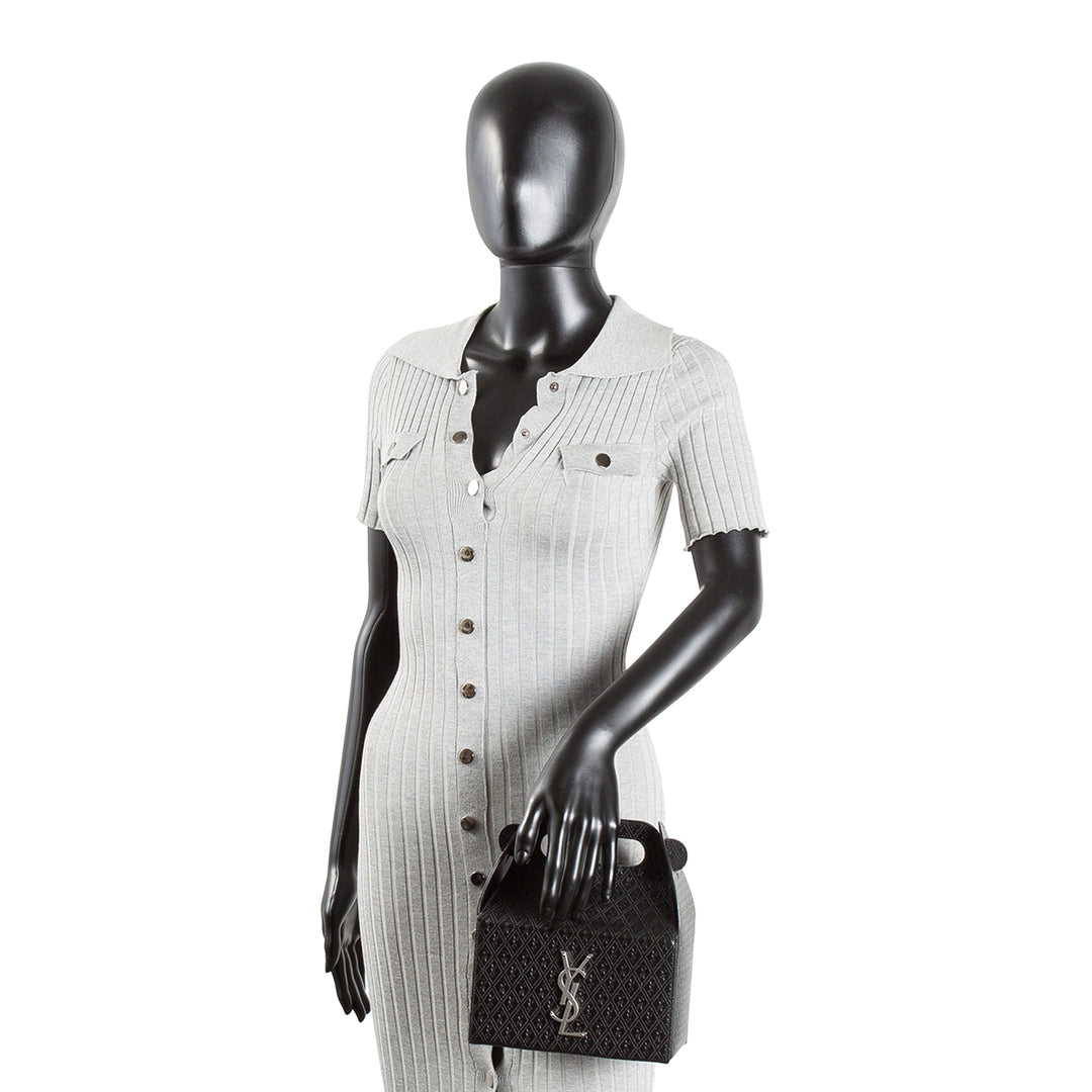 SAINT LAURENT Top Handle Take Away Box- Black