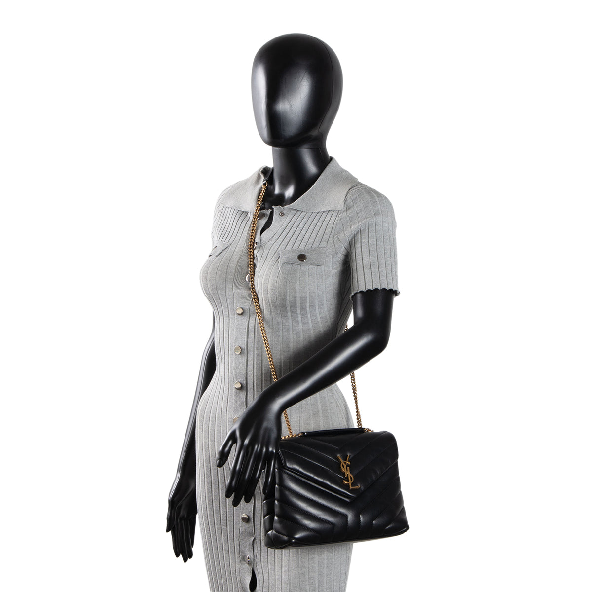 GUCCI GG Crystal Vintage Dome Bag - Brown