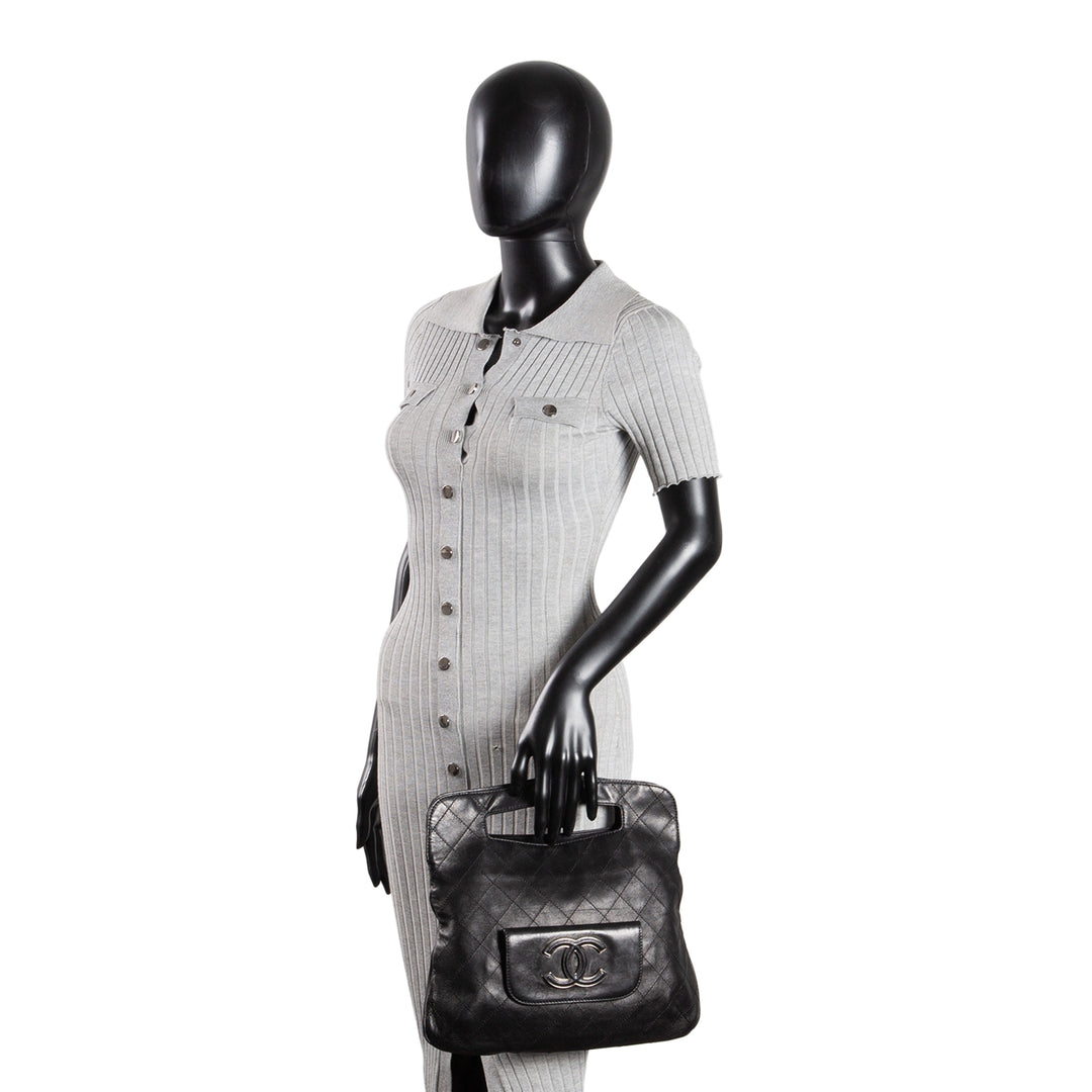 CHANEL Hamptons CC Fold Over Clutch - Black OUTLET FINAL SALE