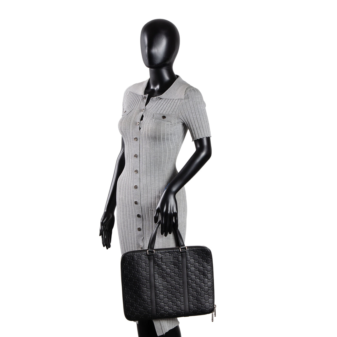 GUCCI Guccissima Laptop Case - Black