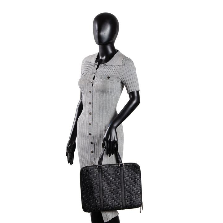 GUCCI Guccissima Laptop Case - Black