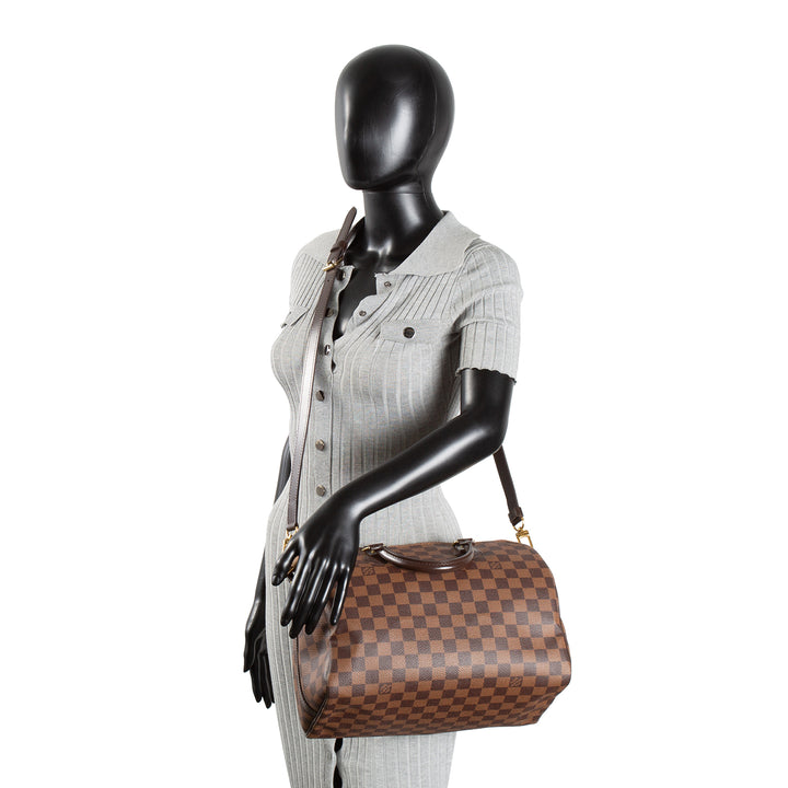 LOUIS VUITTON Damier Ebene Speedy Bandouliere 30