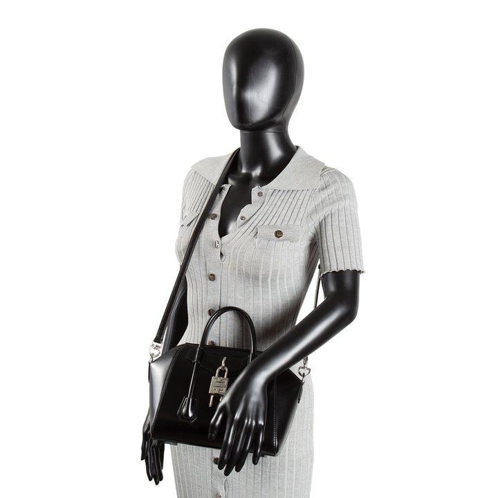 GIVENCHY Antigona Lock Mini Top Handle Bag - Black