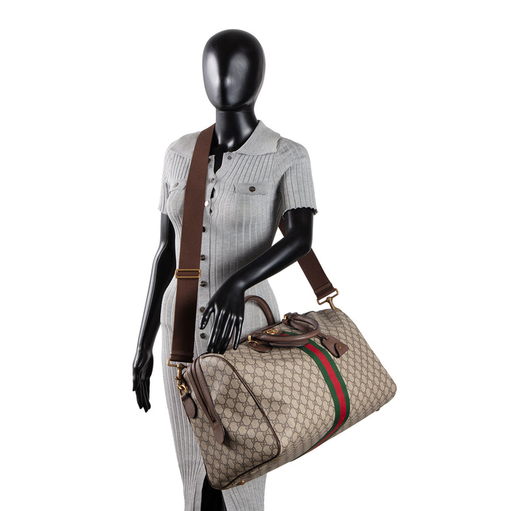 GUCCI GG Supreme Ophidia Medium Duffle Bag