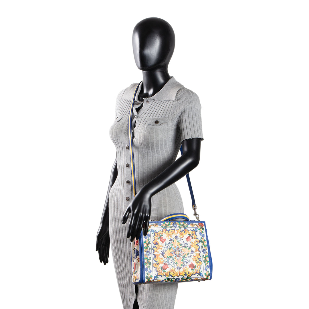 DOLCE & GABBANA Majolica Sicily Shopper Tote