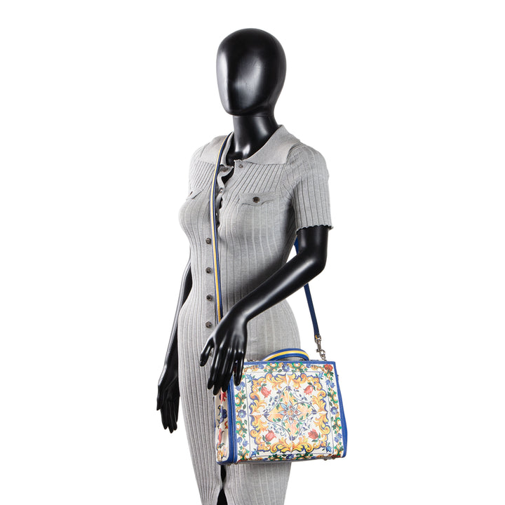 DOLCE & GABBANA Majolica Sicily Shopper Tote